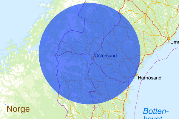 Jämtlands län 26 januari 07.30, Sammanfattning natt, Jämtlands län