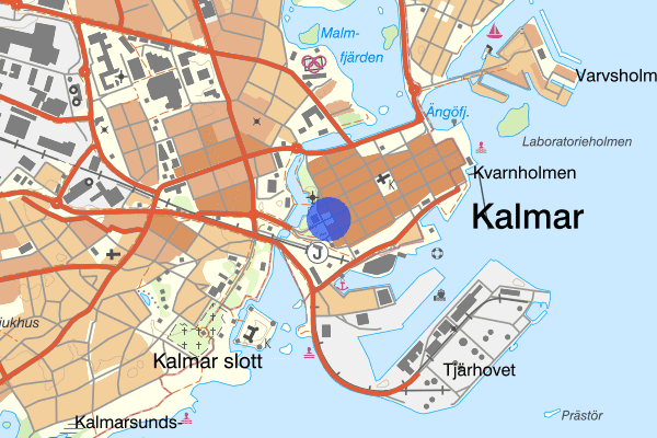 Larmtorget 28 januari 01.21, Våld/hot mot tjänsteman, Kalmar