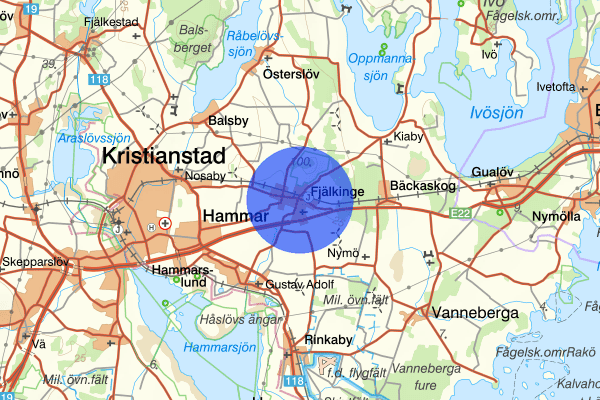 Fjälkinge 29 januari 03.24, Stöld, Kristianstad