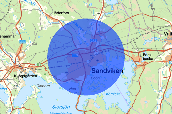 Sandviken 29 januari 01.15, Detonation, Sandviken