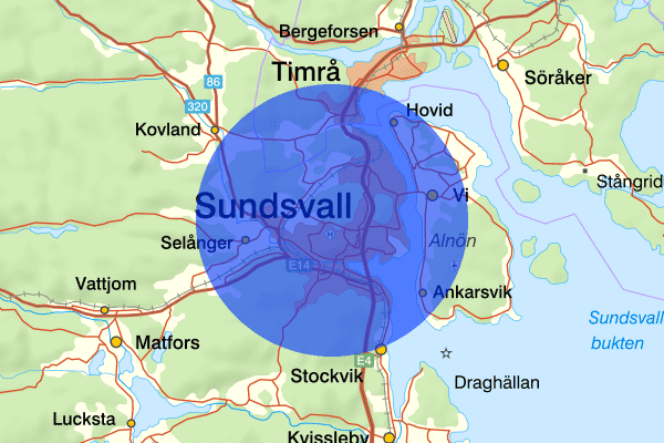 Sundsvall 29 januari 08.24, Trafikolycka, Sundsvall