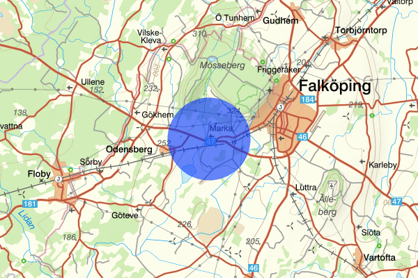 Marka 29 januari 16.39, Trafikolycka, singel, Falköping