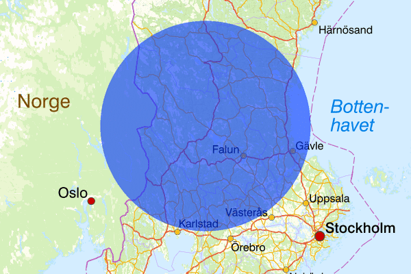 Dalarnas län 30 januari 07.35, Sammanfattning natt, Dalarnas län