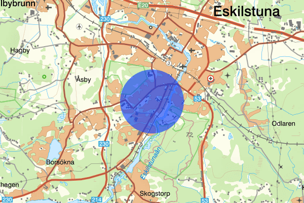 Fröslunda 30 januari 11.32, Trafikolycka, personskada, Eskilstuna