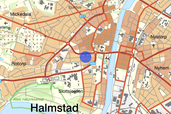 Hallandsgatan 30 januari 19.47, Misshandel, Halmstad