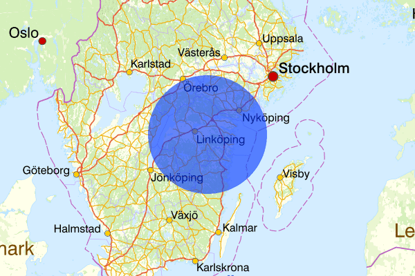 Östergötlands län 31 januari 07.52, Sammanfattning natt, Östergötlands län