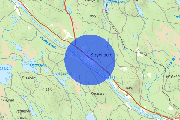 Strycksele 31 januari 15.49, Trafikolycka, Vindeln