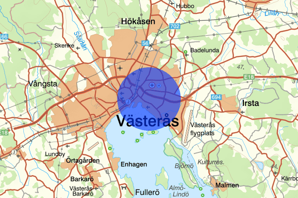 Viksäng 31 januari 00.50, Knivlagen, Västerås