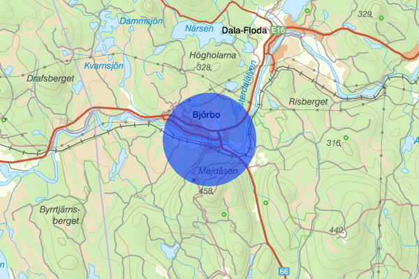 Björbo 01 februari 19.56, Trafikolycka, Gagnef