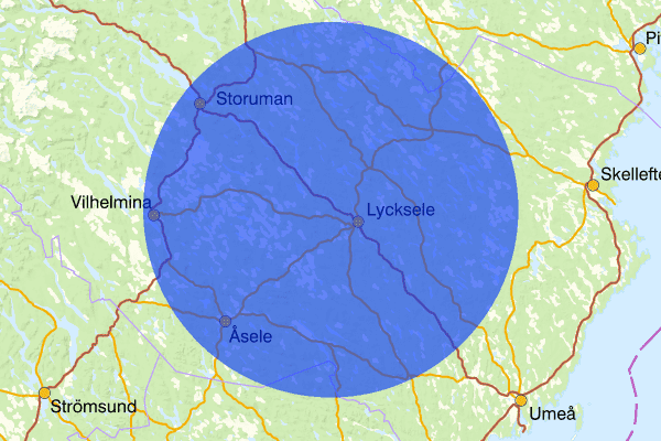  01 februari 21.07, Trafikolycka, personskada, Lycksele