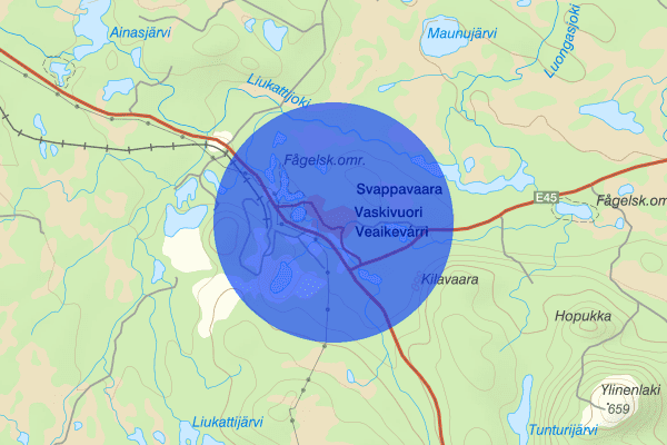 Svappavaara 02 februari 11.14, Trafikolycka, vilt, Kiruna