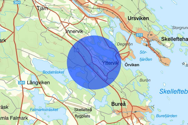 Yttervik 03 februari 13.00, Trafikolycka, Skellefteå