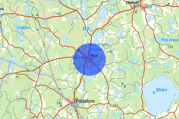 Ryd 06 februari 00.05, Våld/hot mot tjänsteman, Tingsryd