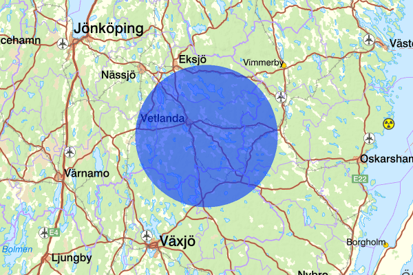  06 februari 18.23, Trafikhinder, Vetlanda