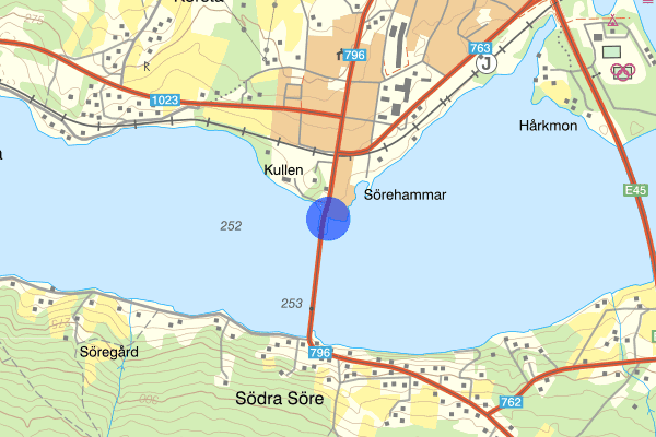 Östersundsvägen 07 februari 17.41, Knivlagen, Östersund