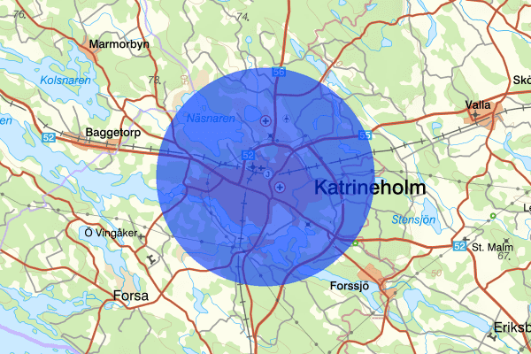 Katrineholm 09 februari 15.23, Trafikolycka, personskada, Katrineholm