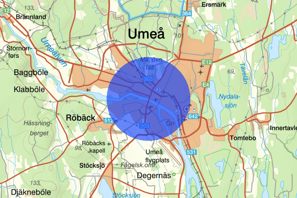 Centrala stan 09 februari 16.27, Fylleri/LOB, Umeå