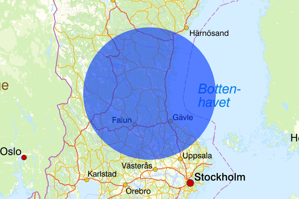 Gävleborgs län 11 februari 05.30, Sammanfattning natt, Gävleborgs län