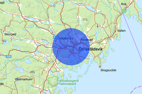 Örnsköldsvik 17 februari 09.42, Trafikolycka, Örnsköldsvik