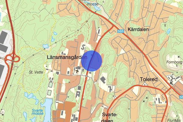 Sommarvädersgatan 16 februari 18.20, Trafikolycka, personskada, Göteborg