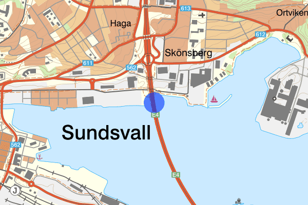 Sundsvallsbron 16 februari 17.41, Trafikolycka, Sundsvall