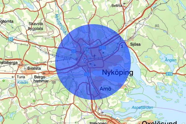 Nyköping 15 februari 17.42, Trafikolycka, Nyköping