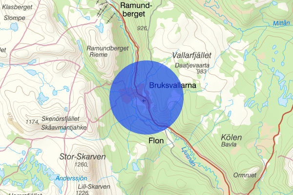 Bruksvallarna 15 februari 13.11, Fjällräddning, Härjedalen