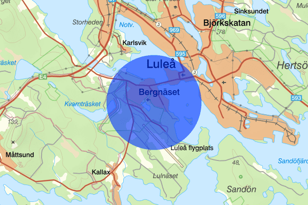 Bergnäset 14 februari 12.42, Brand, Luleå