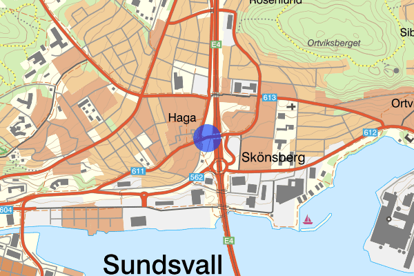 Skönsbergsvägen 14 februari 12.14, Trafikolycka, Sundsvall