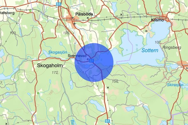 Svennevad 13 februari 07.35, Sammanfattning natt, Örebro län