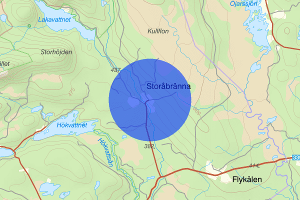 Storåbränna 12 februari 13.59, Trafikolycka, Krokom