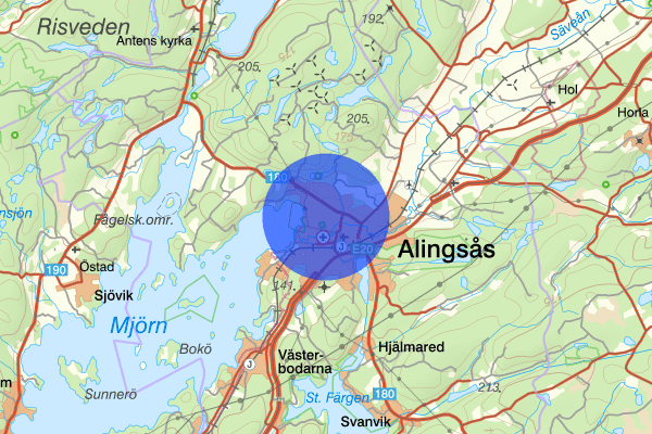 Noltorp 19 februari 17.50, Trafikolycka, personskada, Alingsås