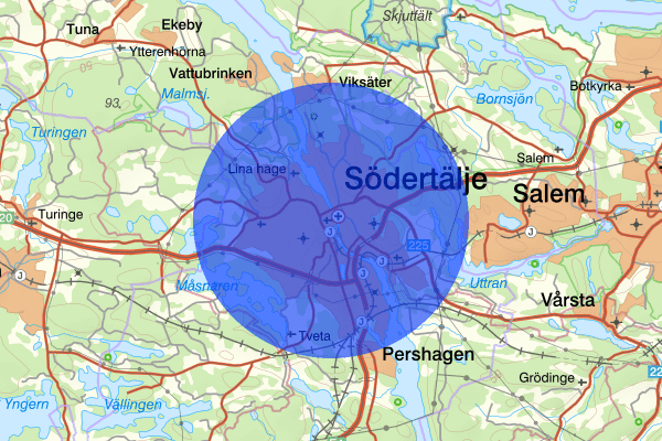 Södertälje 20 februari 12.45, Trafikolycka, Södertälje