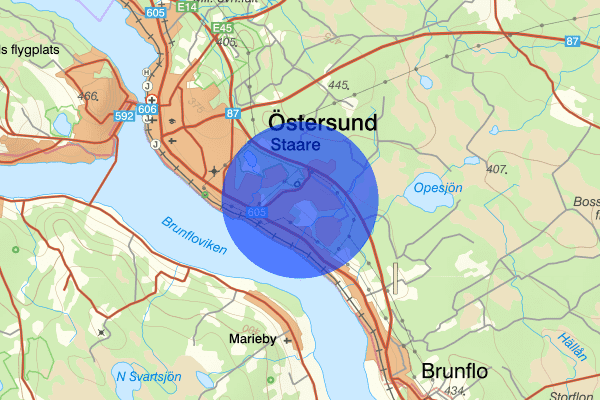 Torvalla 21 februari 07.21, Räddningsinsats, Östersund