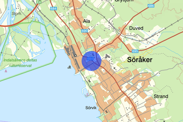 Centrumvägen 21 februari 14.49, Trafikkontroll, Timrå