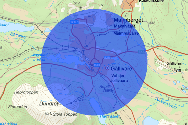 Gällivare 23 februari 18.38, Trafikolycka, Gällivare