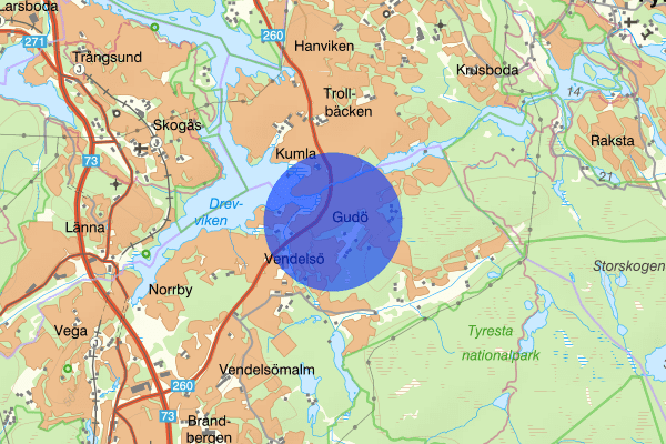 Gudö 24 februari 04.39, Rattfylleri, Haninge