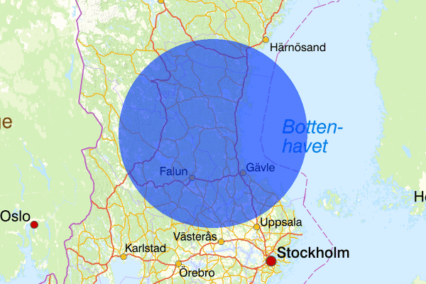 Gävleborgs län 24 februari 13.25, Trafikolycka, Gävleborgs län