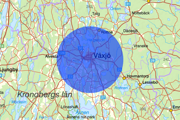 Växjö 25 februari 01.39, Våldtäkt, Växjö