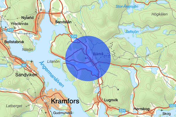 Bjärtrå 25 februari 11.24, Trafikkontroll, Kramfors