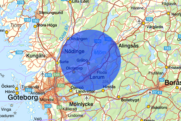  26 februari 07.52, Trafikolycka, Lerum