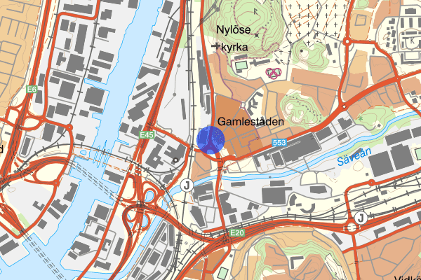 Gamlestadsvägen 26 februari 18.59, Trafikolycka, personskada, Göteborg