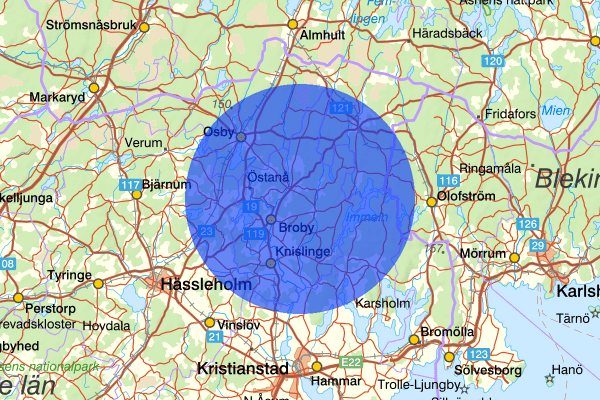  26 februari 20.38, Trafikolycka, Östra göinge