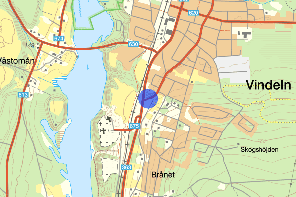 Häradsvägen 27 februari 15.17, Trafikkontroll, Vindeln