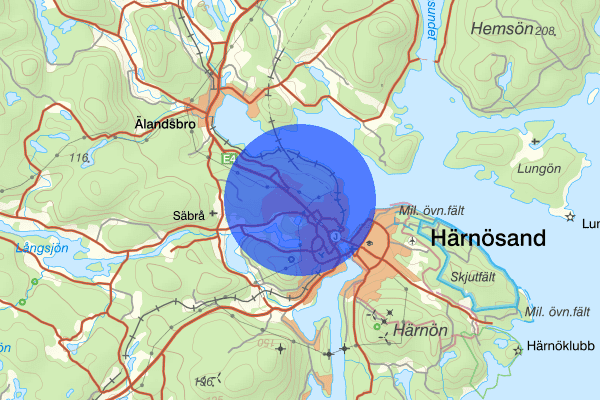 Övre Änget 27 februari 20.17, Trafikkontroll, Härnösand