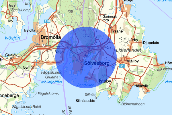 Sölvesborg 28 februari 01.47, Skadegörelse, Sölvesborg