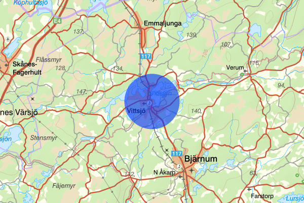 Vittsjö 28 februari 02.57, Stöld, försök, Hässleholm