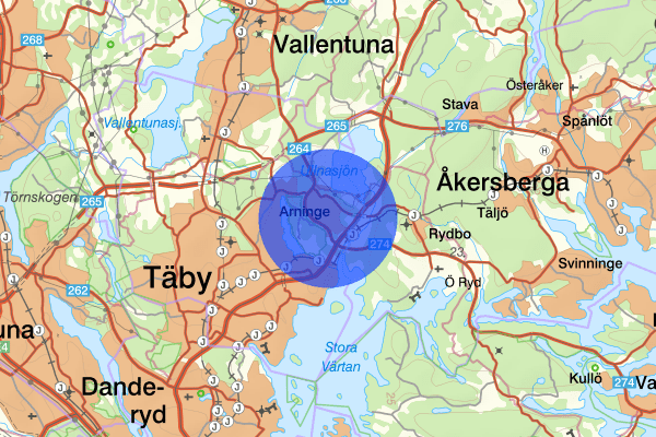 Arninge 28 februari 08.12, Arbetsplatsolycka, Täby