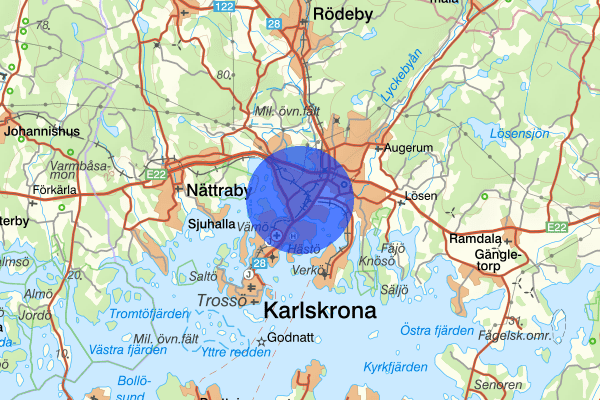 Kungsmarken 01 mars 00.45, Knivlagen, Karlskrona