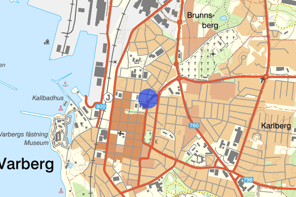 Östra Vallgatan 03 mars 12.52, Trafikolycka, personskada, Varberg